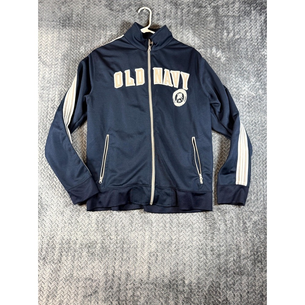 Old Navy Barcelona International Athletic Club Track Jacket Mens Large Blue Logo